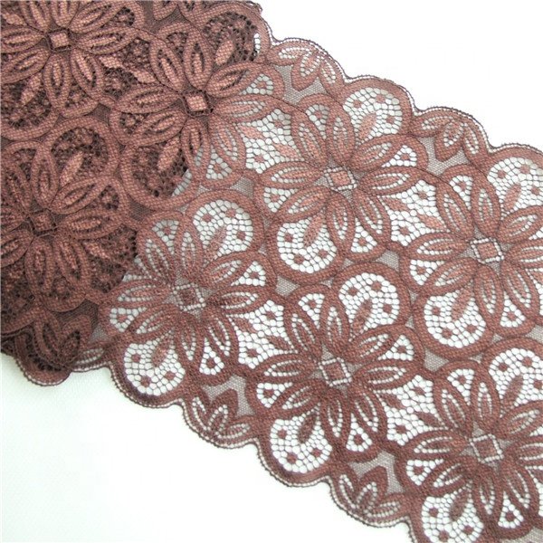 18cm Elastic Band Lace Trim Hollow Flower Ribbon for Sewing Clothing Garment Decorative spandex Lace