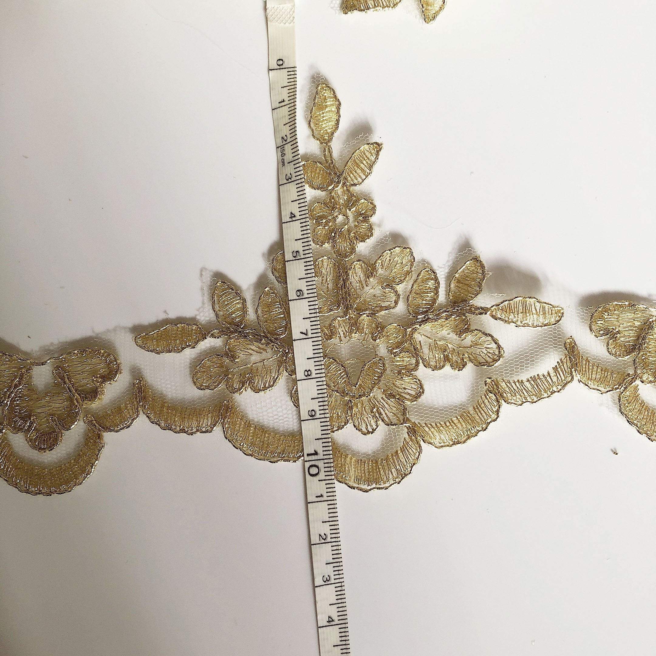 Ornament embroidery gold collar trim lace edge for clothing LT2225B