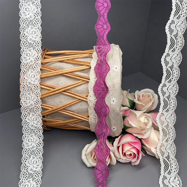 TUTON Custom French Elastic Lace 2.5/3.3/3.5 CM Trim Wholesale For Dress