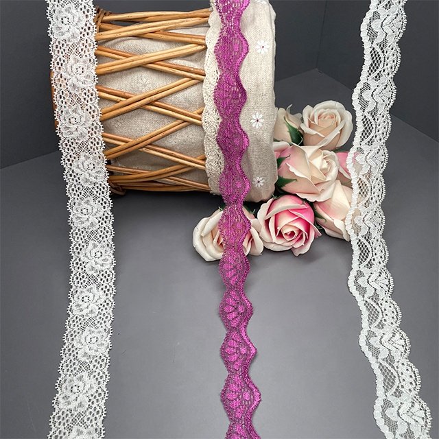 TUTON Custom French Elastic Lace 2.5/3.3/3.5 CM Trim Wholesale For Dress