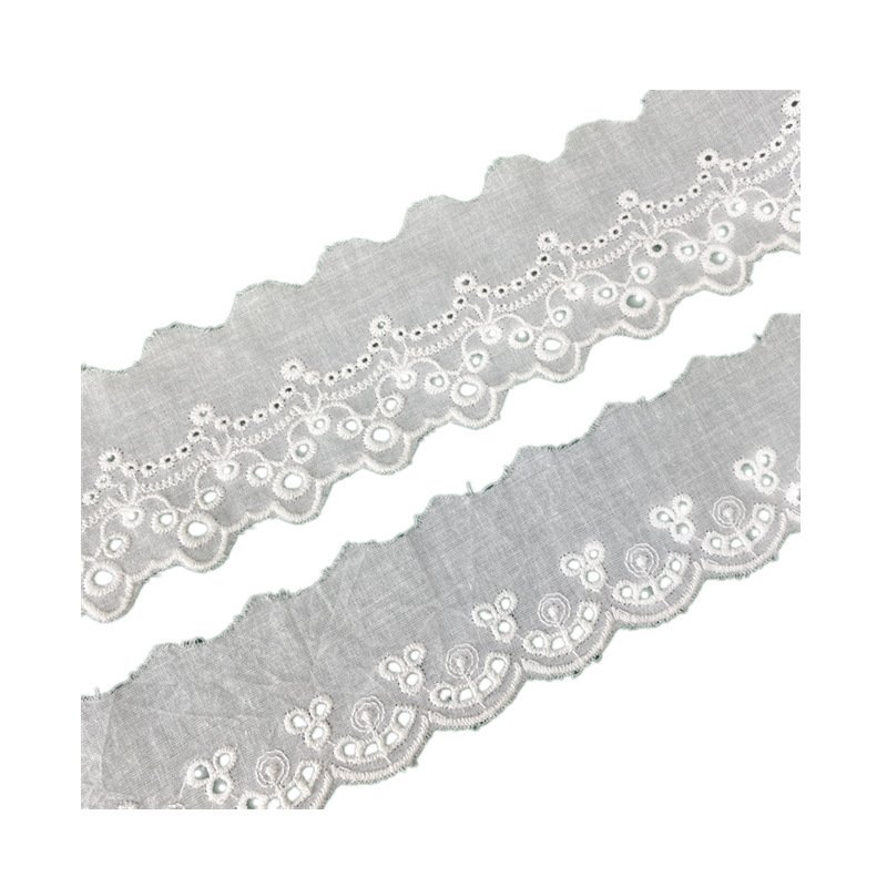 New 6cm Spot Lace Cotton Edge Water Soluble Sewing Accessories for Home Use for Wedding Decoration with Flower Design Carton T/T