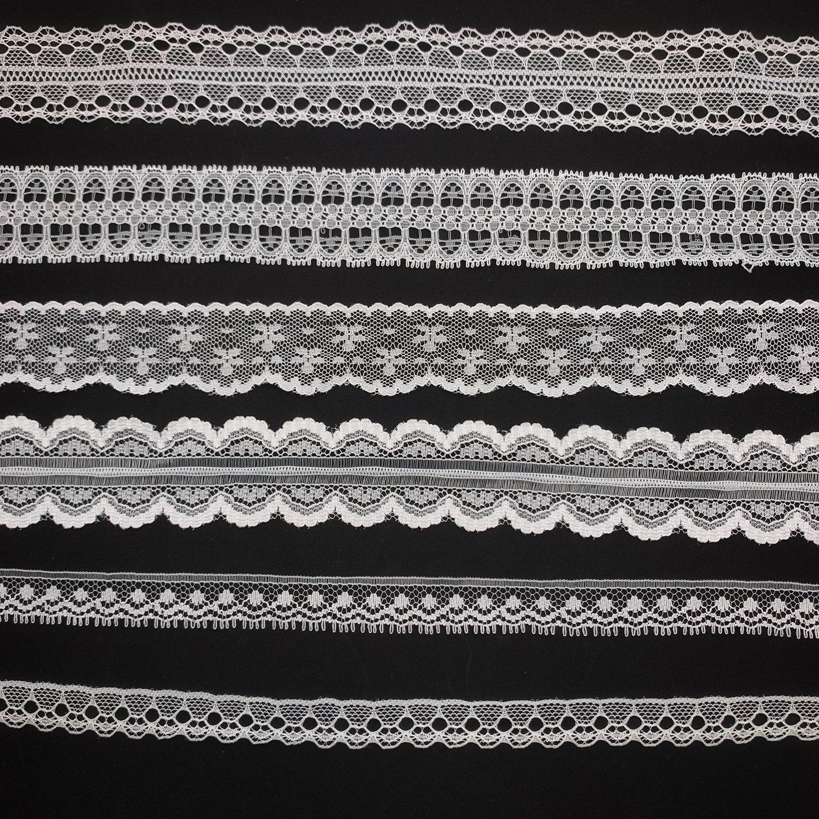Hot Sale High Quality Stretch Lace Trim Soft Nylon Spandex Elastic Lace Trim