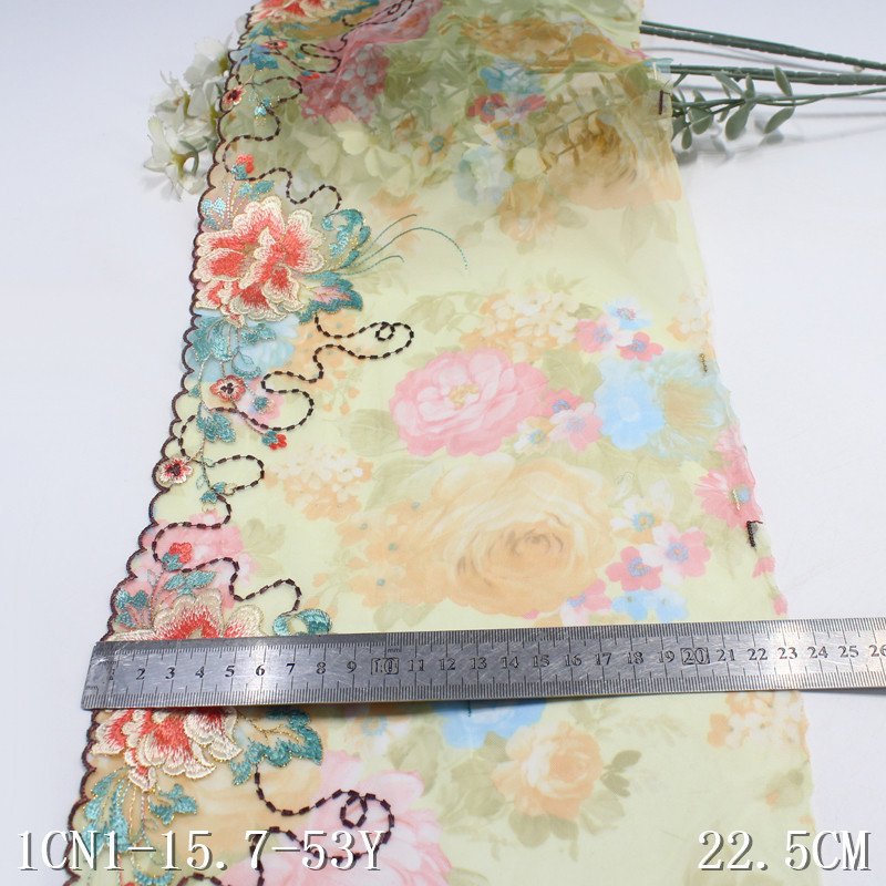 Multiple color lingerie lace trim Underwear lace accessories mesh cloth mesh gauze sequin Embroidery lace