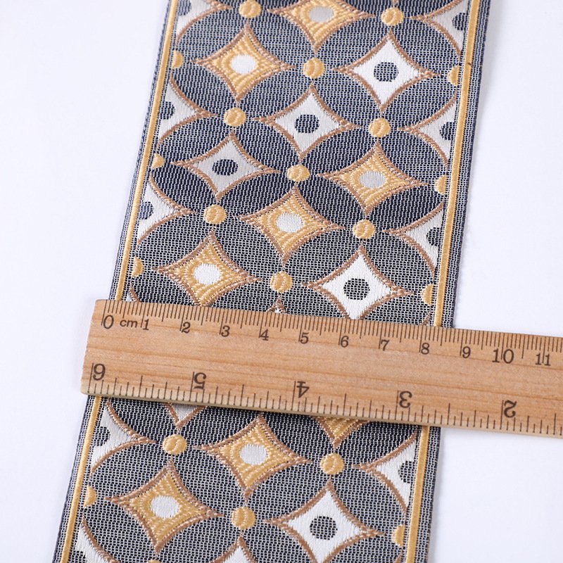 10yards/roll Ethnic Webbing Embroidery Lace Sewing Trims 8.5cm Width Tribal India Boho Fashion Decorative Webbing