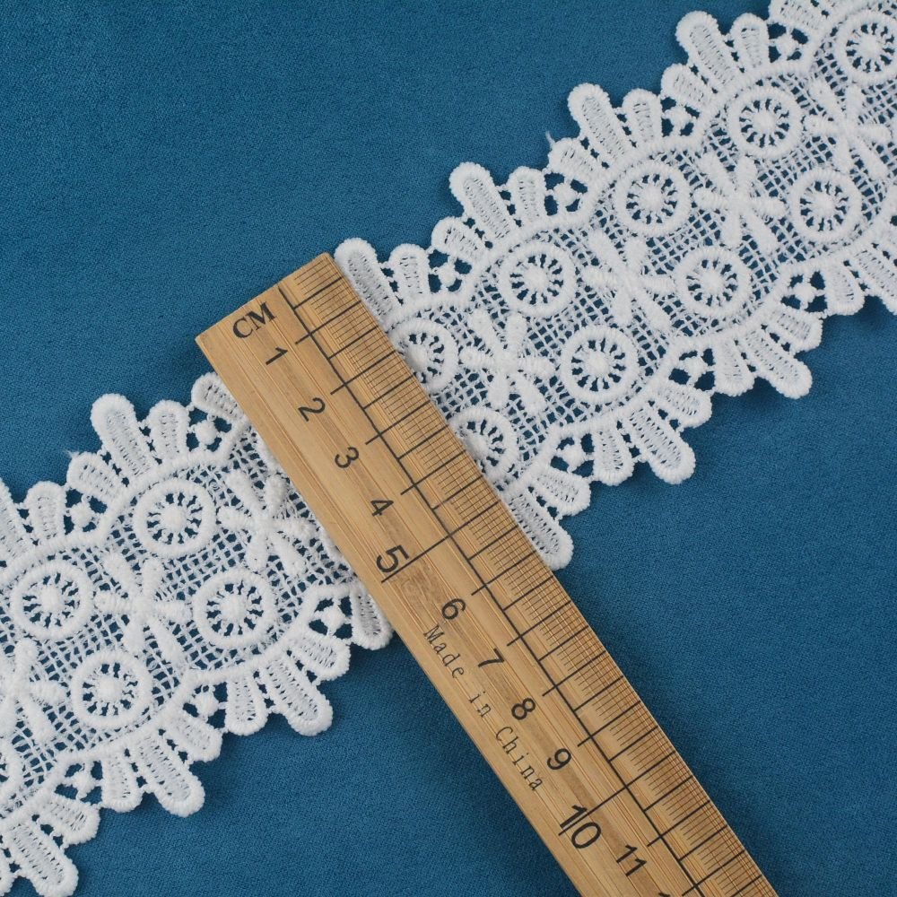 Hot Selling Guipure Lace Trim Custom For Garment Accessories Decoration Polyester Lace Trim