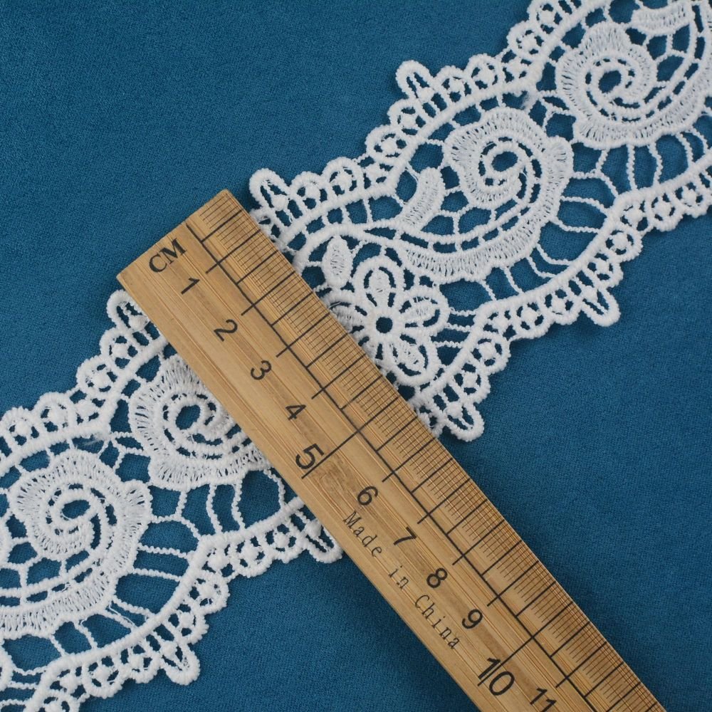 Hot Selling Guipure Lace Trim Custom For Garment Accessories Decoration Polyester Lace Trim
