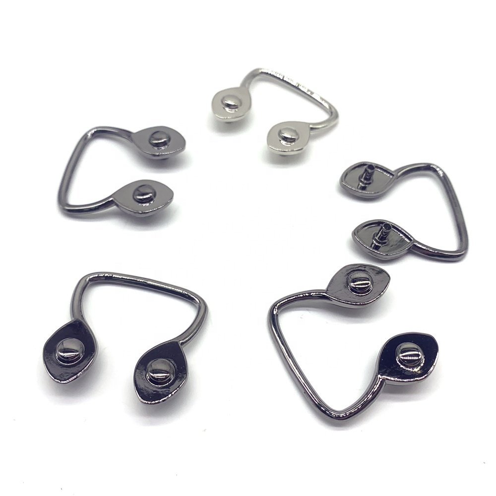 new fashion zinc alloy metal note design trimming U shape decoration ornament buckle embellishment for clothing