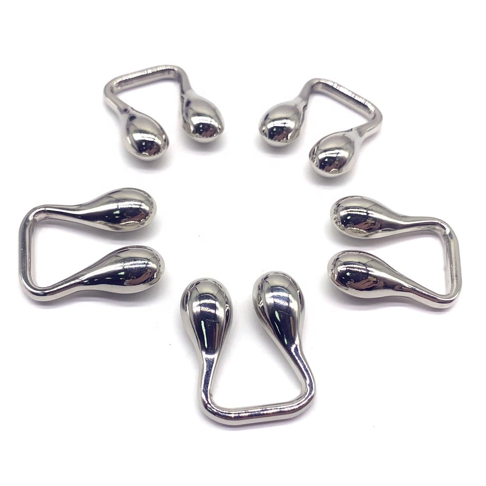 new fashion zinc alloy metal note design trimming U shape decoration ornament buckle embellishment for clothing