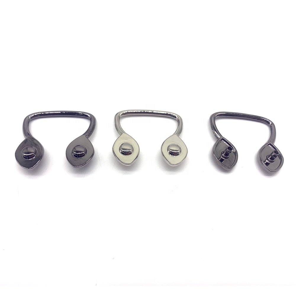 new fashion zinc alloy metal note design trimming U shape decoration ornament buckle embellishment for clothing