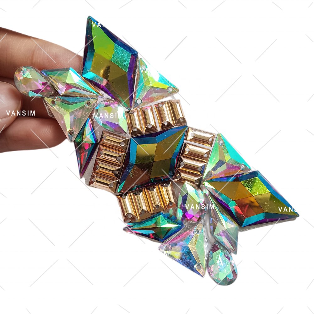 Hot fix carnival decoration rhinestone resin gems rhinestone trimming for garment crafts decoration