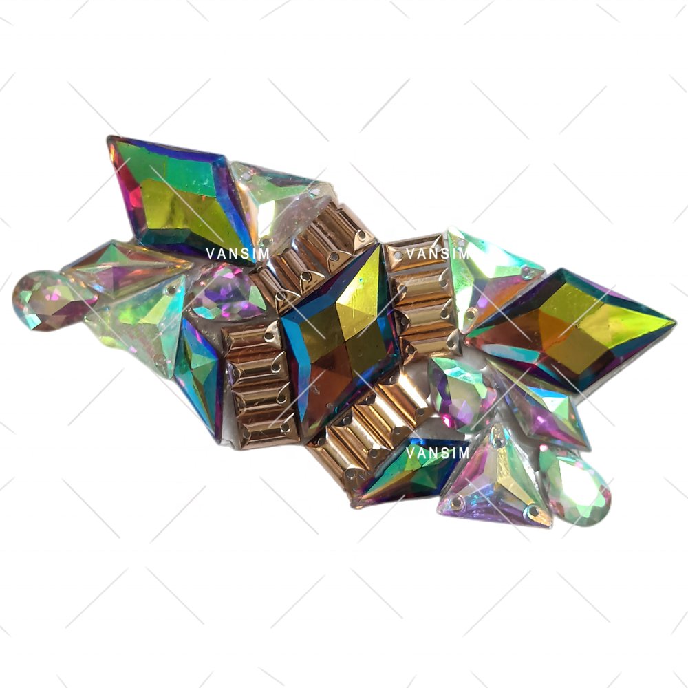 Hot fix carnival decoration rhinestone resin gems rhinestone trimming for garment crafts decoration