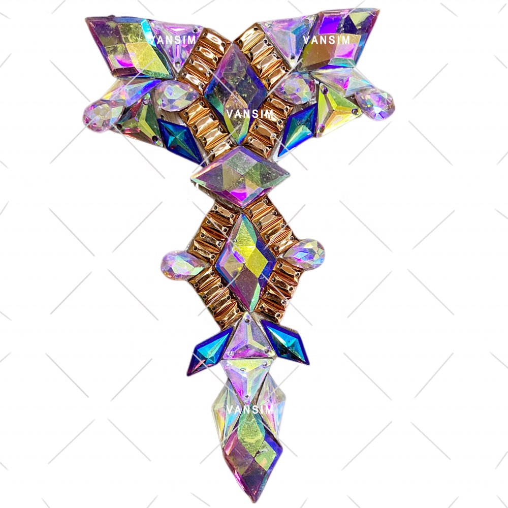 Hot fix carnival decoration rhinestone resin gems rhinestone trimming for garment crafts decoration