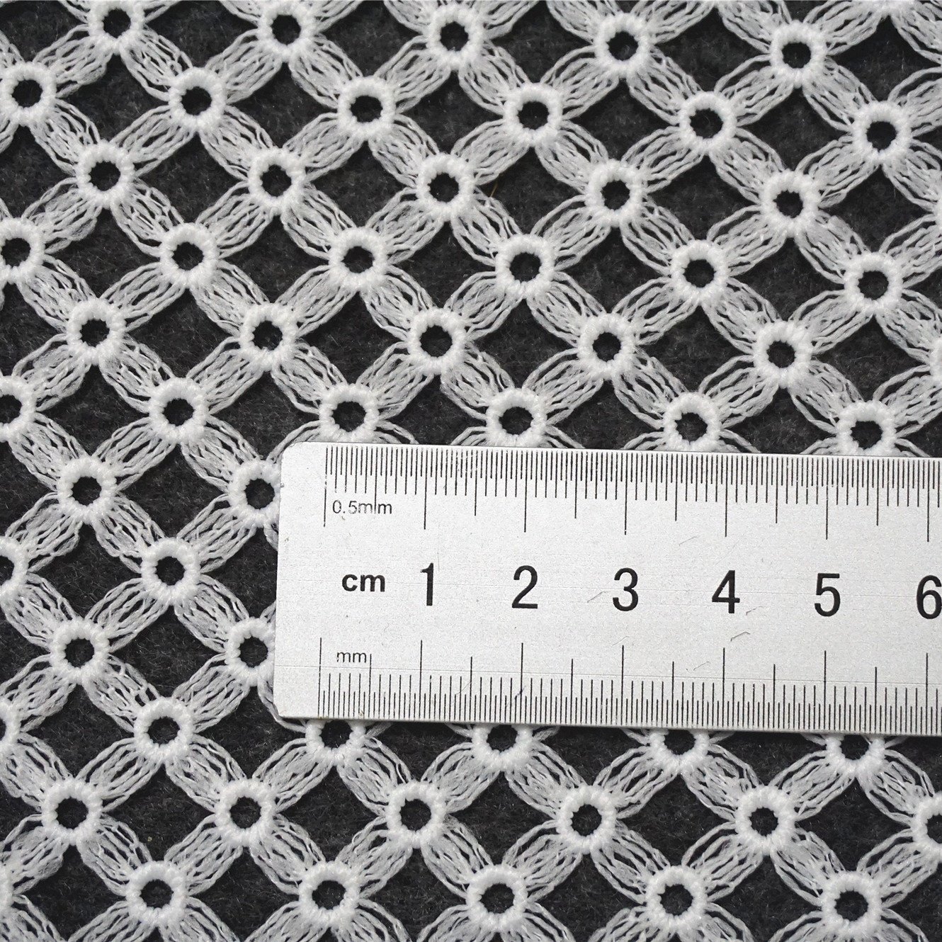 White Border Guipure Lace Trim Polyester Milk Fiber Embroidery Lace Trim For Clothing