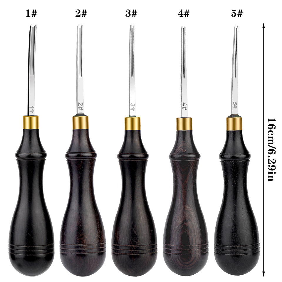 Professional Sandalwood Trimming Leather Edger Beveler Leather Craft Hand Trimming Knife Tool