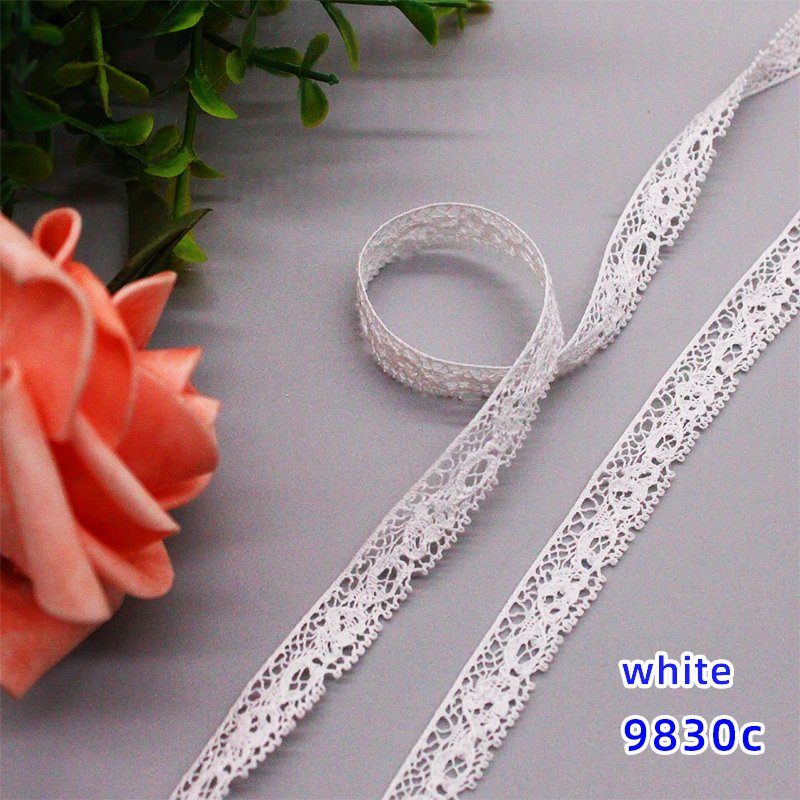 High Quality Natural white 100% Cotton Lace Trims Soft French lace 1.5cm Width Underwear lace