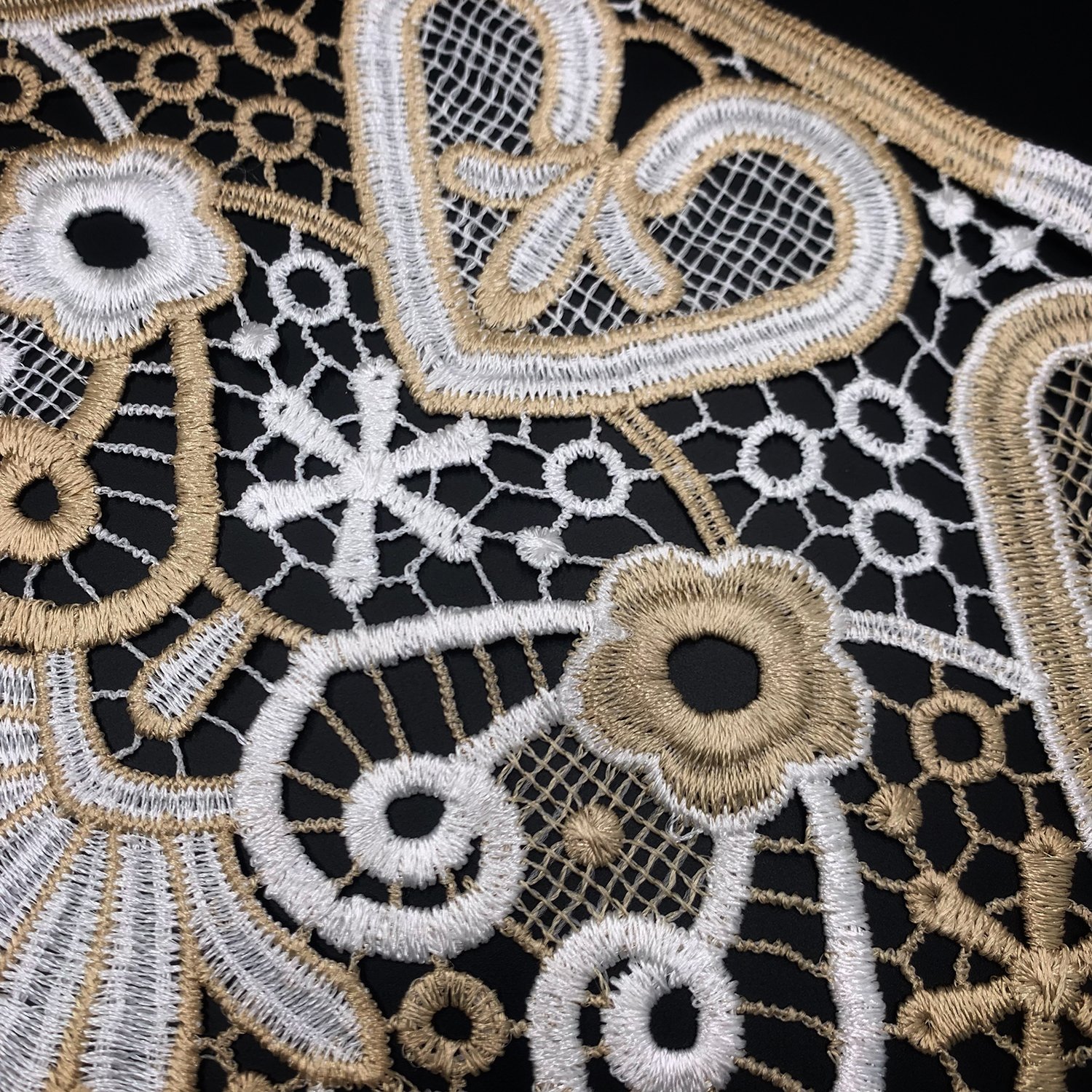 Wholesale priceHigh quality gold wide width Renda polyester lace trim