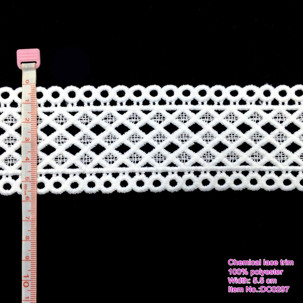 5.5cm wide high quality geometric lace trim