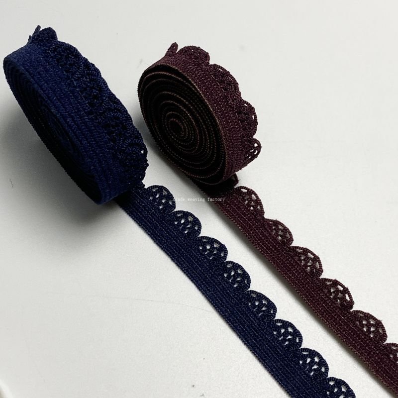 GUANGDONG XINDE Nylon Lace Elastic Band Underwear Bra Shoulder Strap Webbing Lace-trimmed Elastic Jacquard Elastic Band