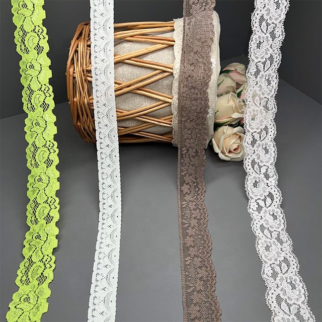 TUTON Custom French Elastic Lace 3.8/2.4/3.4/4.0 CM Trim Wholesale For Lingerie