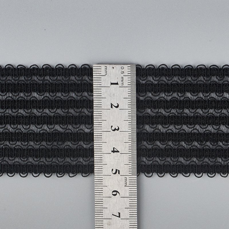 S type ribbon for yoga clothing cuff swimwear wide nylon elastic bands lace trim