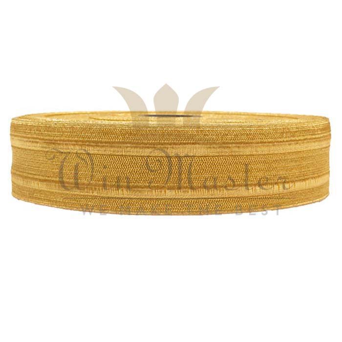 Gold 7-15 MM Regimental Bullion Braid Ribbon Infantry on Pilot Cuff Trousers Uniform Cap Band Epaulet Braid Lace Trims
