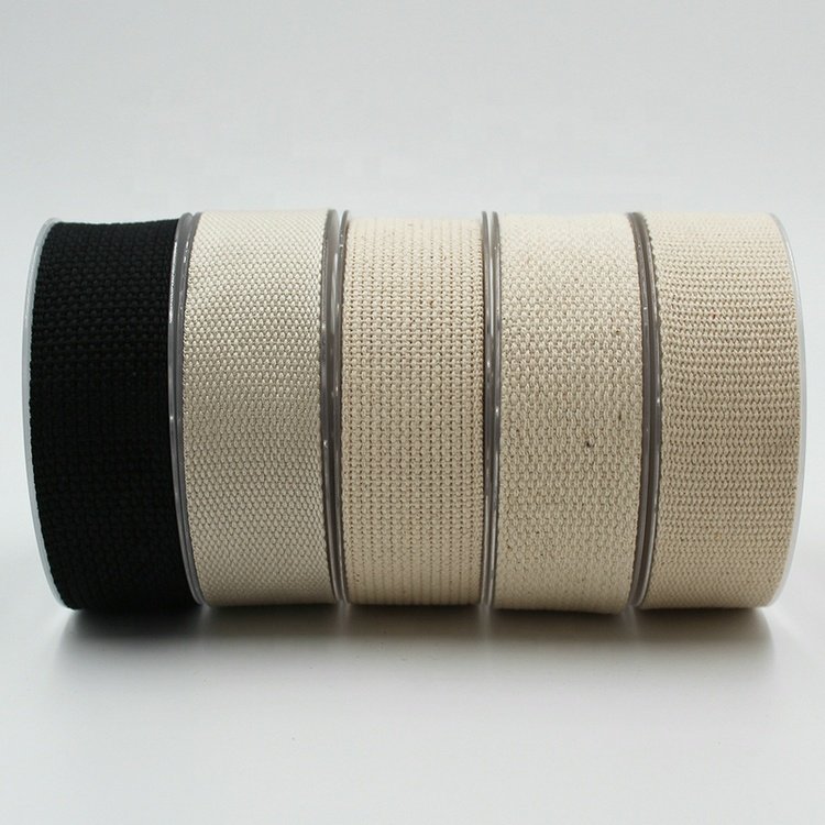 High Quality 38mm Custom Polyester Jacquard Tape 1 Inch Weave Cotton Webbing Straps Thick and High Tenacity Bag Strap