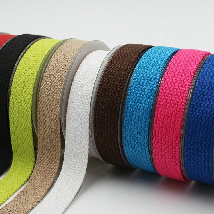 High Quality 38mm Custom Polyester Jacquard Tape 1 Inch Weave Cotton Webbing Straps Thick and High Tenacity Bag Strap