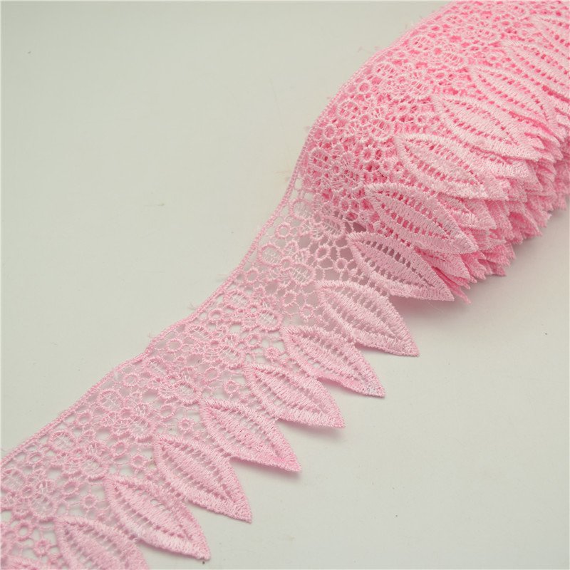 Polyester Embroidery Lace Designs Elegance Flower Lace Trim For Clothes