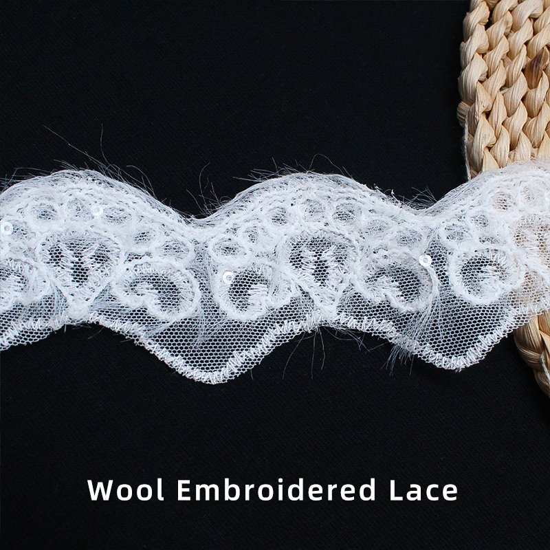High-quality sweater Embroidery lace DIY handmade lace trim wedding decoration lace