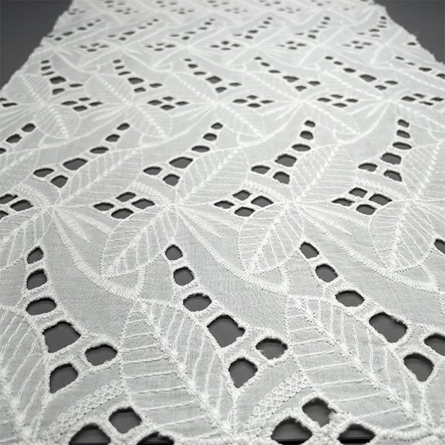 TUTON TC Cotton Lace Fabric French Lace Beaded Lace Embroidery Fabric Pocketing For Dress