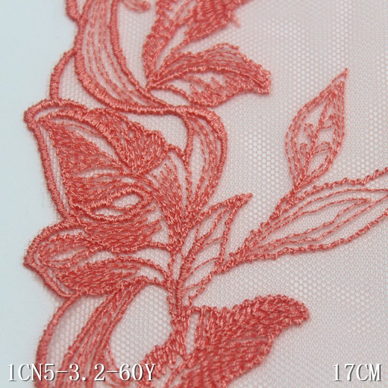 17cm wide garment lingerie accessories embroidered lace mesh embroidery lace trim
