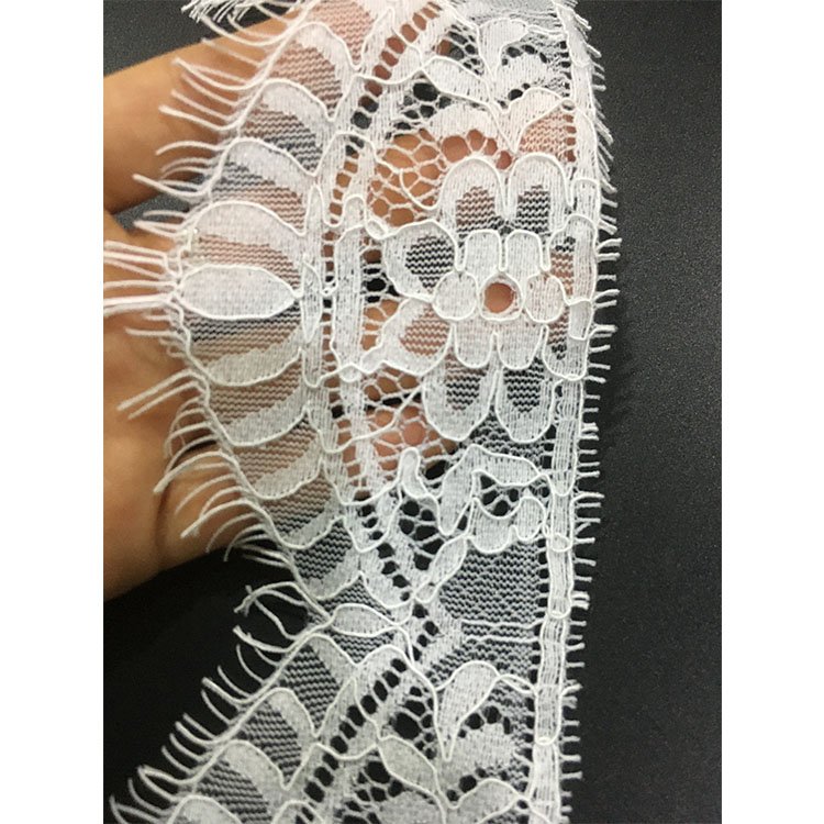 8*300cm nylon cotton flower eyelash pajamas blouse clothing border lace trim