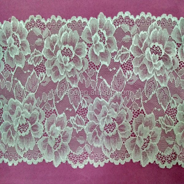 18cm stretch jacquardtonic good elastic lace trim border