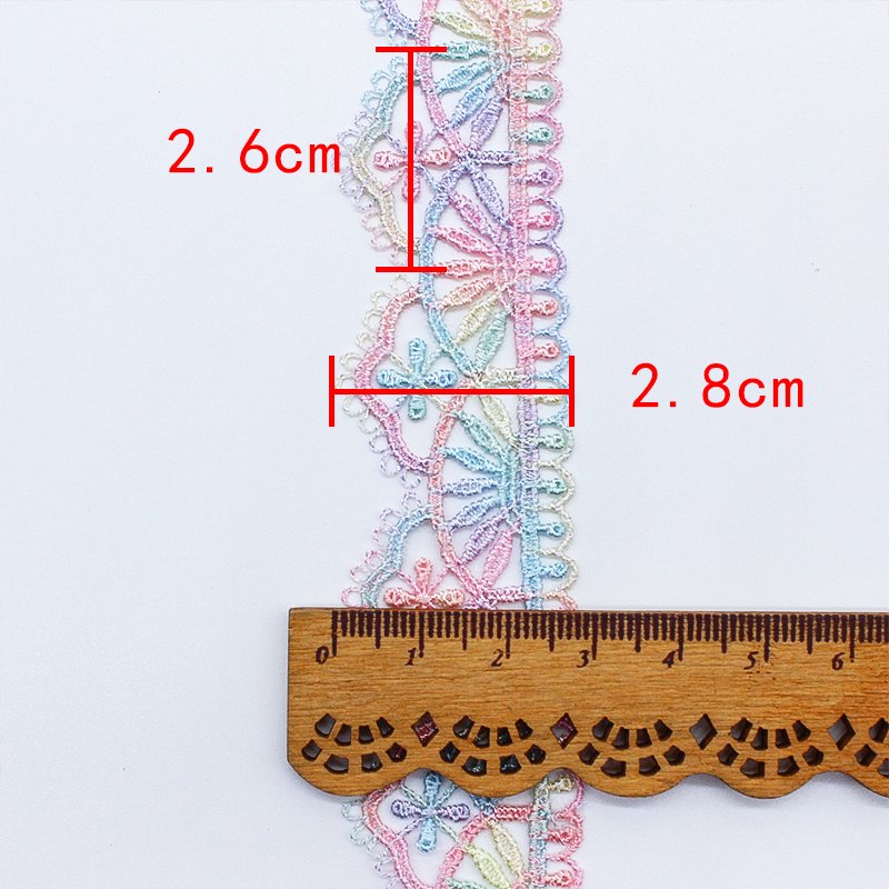 Fashionable purple lace handmade toy decoration wedding dress embroidery lace decoration trim