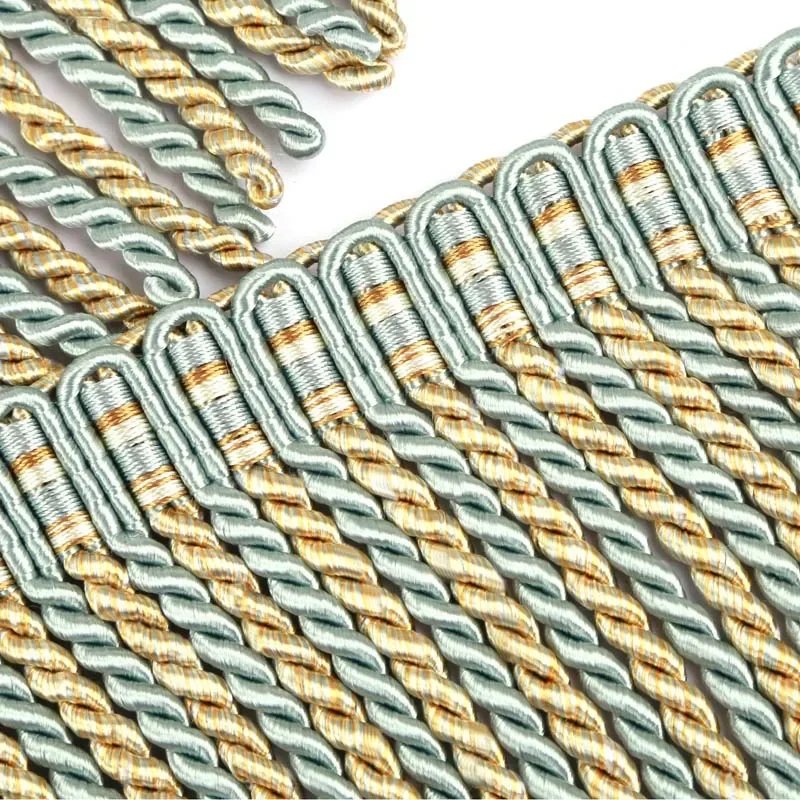 Accessories Lace Fabric 6m/bag Bullion Fringe Trim Home Decorative Curtain Braid Tassel Fringe for Sewing DIY Bag Sofe