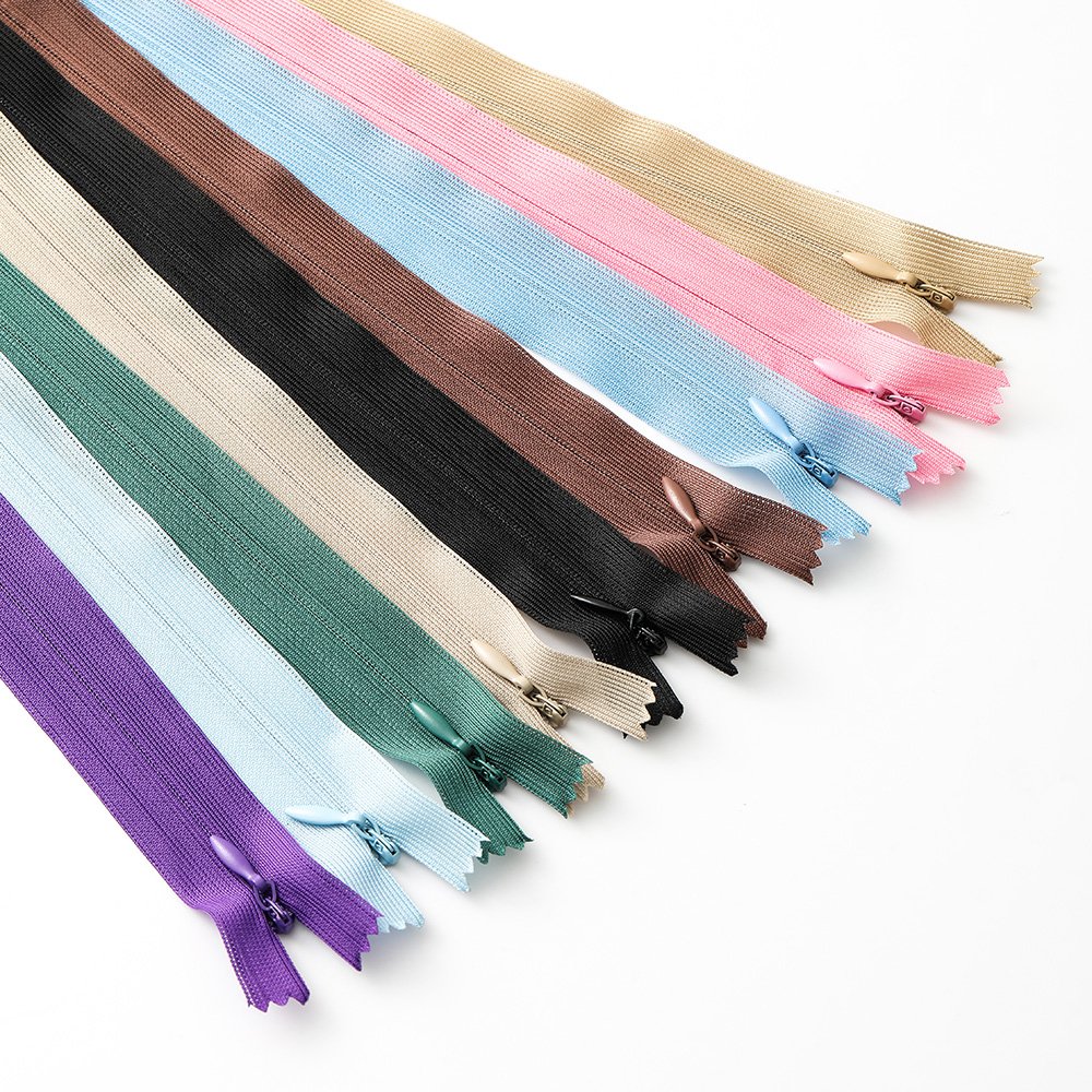 #3 Good quality wholesale personalized zipper garment trimming nylon invisible zipper for bag