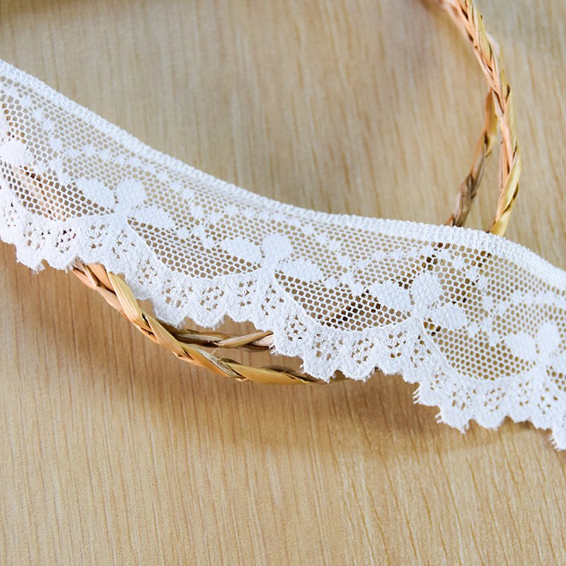 In stock 3.5cm small flower edge nylon lace dress accessories women's clothing special lace