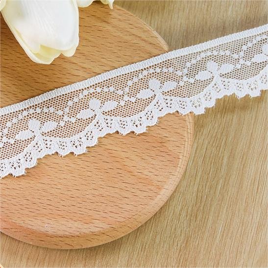 In stock 3.5cm small flower edge nylon lace dress accessories women's clothing special lace