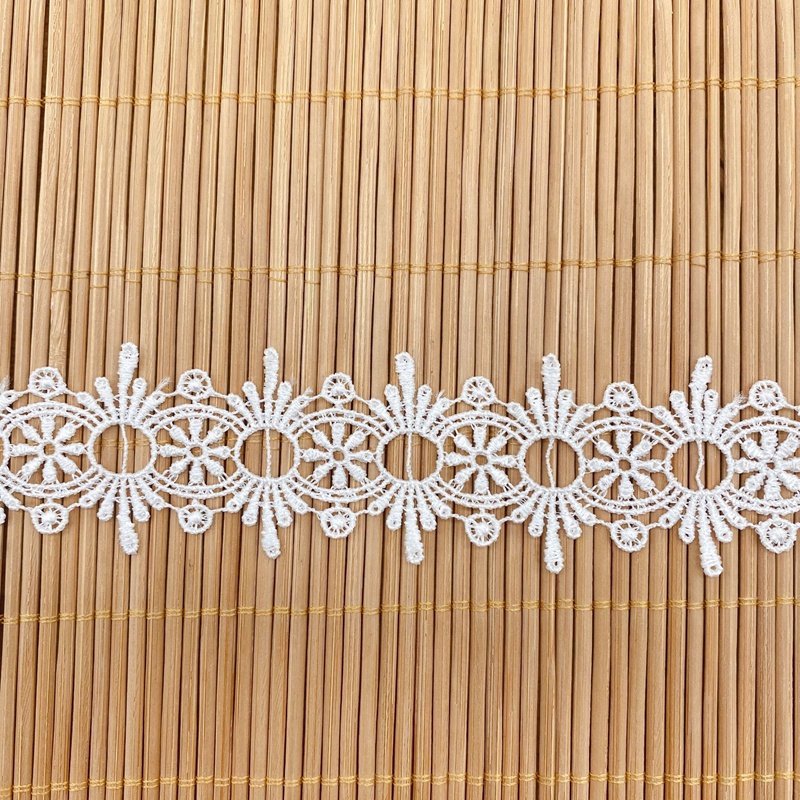 Wholesale white ribbon lace embroidered lace trim ribbon