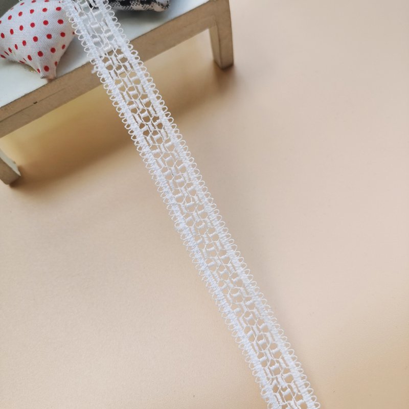 Hot Sale Guipure Lace Trimming High Quality White Black Lace Trim Embroidery Lace Trim
