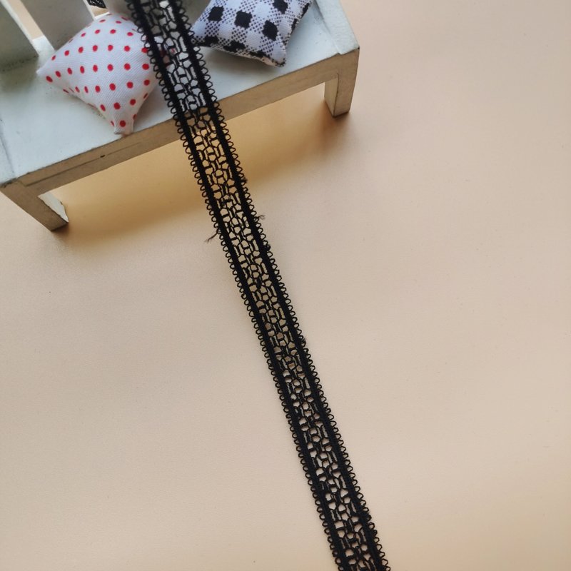 Hot Sale Guipure Lace Trimming High Quality White Black Lace Trim Embroidery Lace Trim