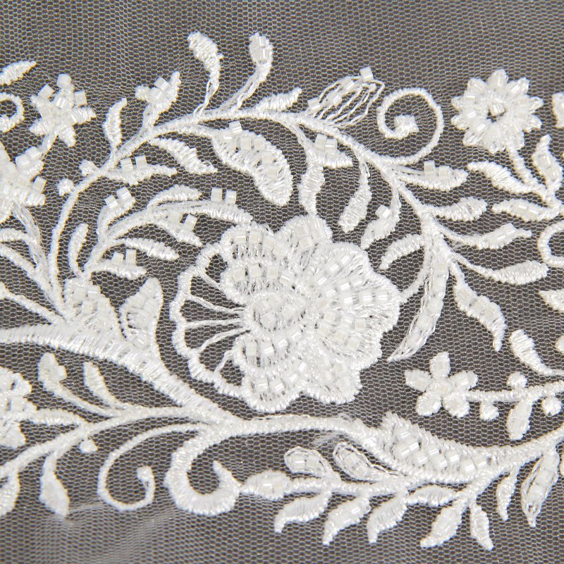 2024 new design factory wholesale heavy beads lace trim