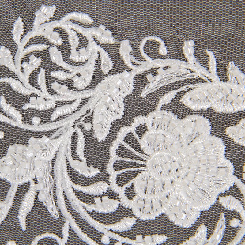 2024 new design factory wholesale heavy beads lace trim
