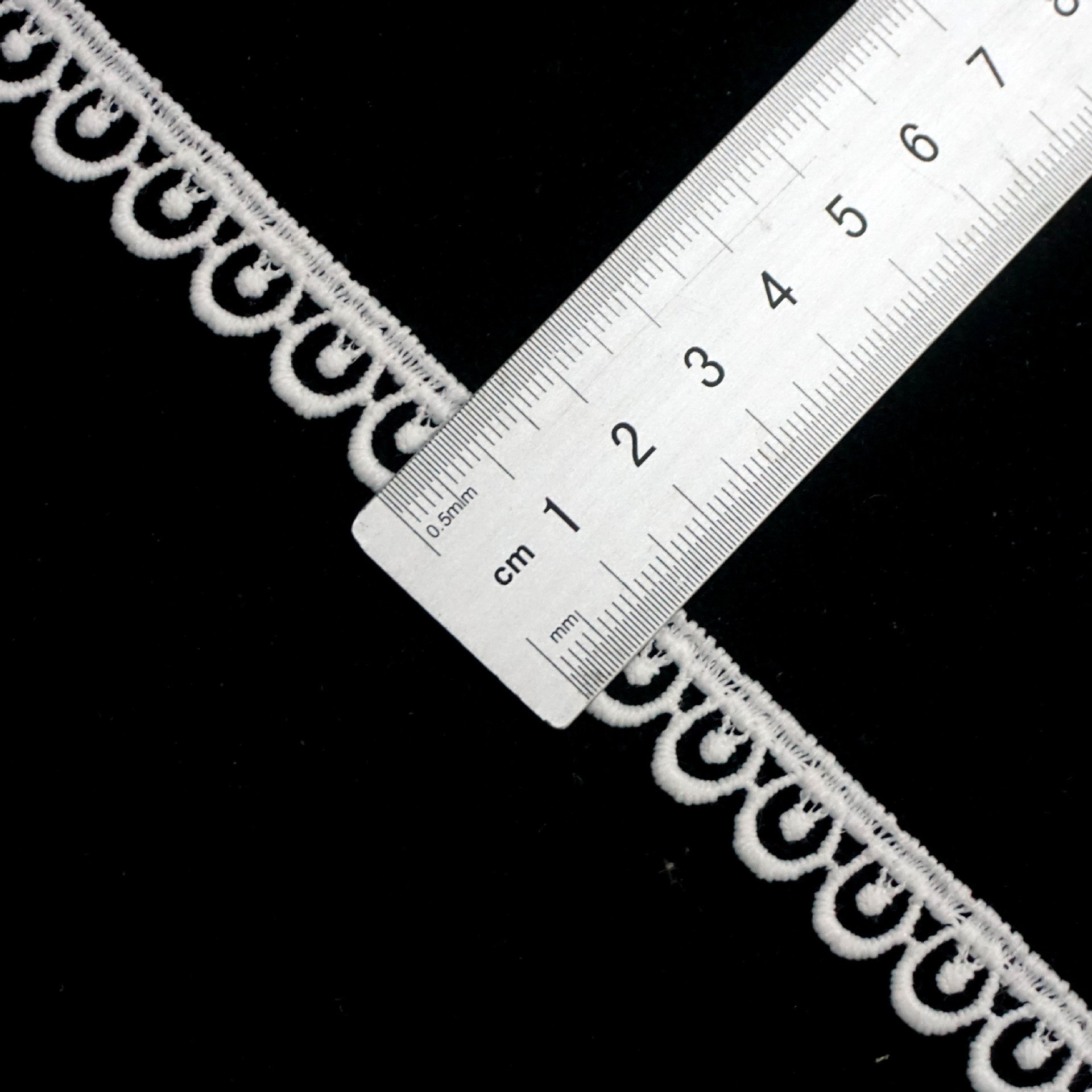 Made Polyester Lace Trim Guipure Floral Border Lace Trimming Embroidery Unilateral Skirt Edge Clothing Accessories