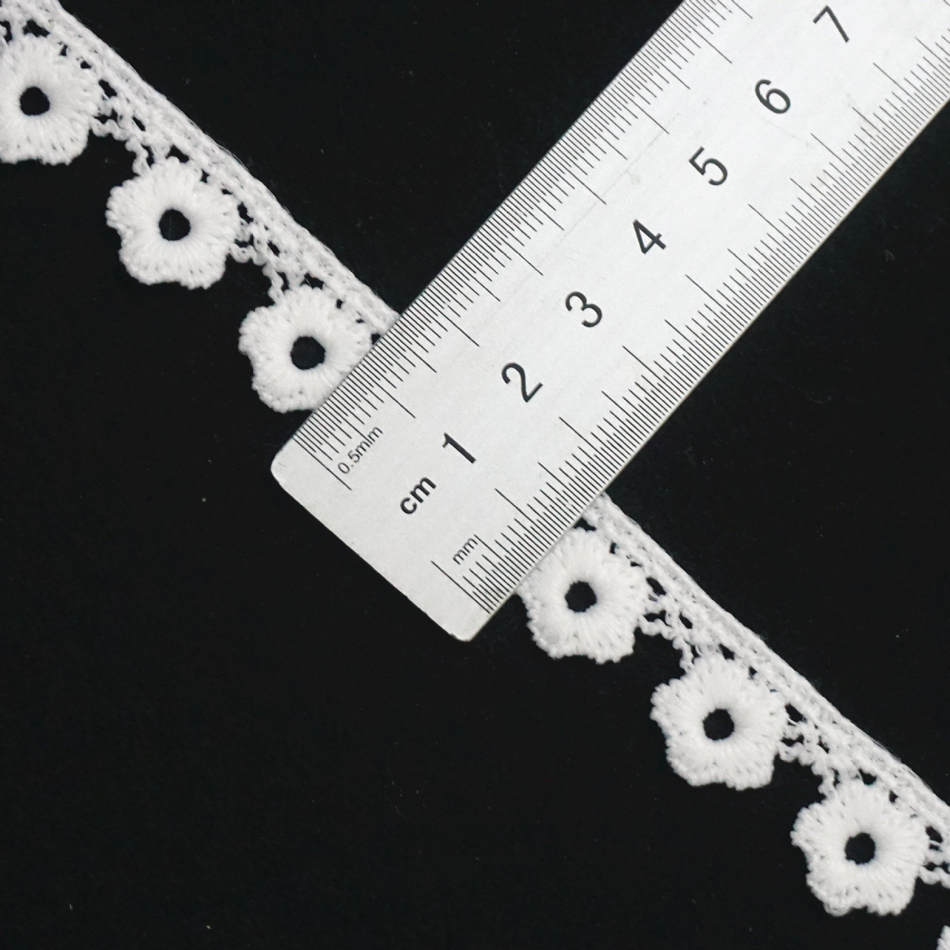 Made Polyester Lace Trim Guipure Floral Border Lace Trimming Embroidery Unilateral Skirt Edge Clothing Accessories