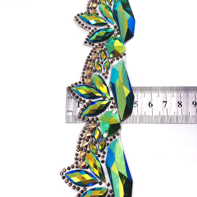 2024 Notting Hill Carnival In-Stock Costumes & Accessories Gel Back Iridescent Resin Stone Rhinestone Appliques Trimmings