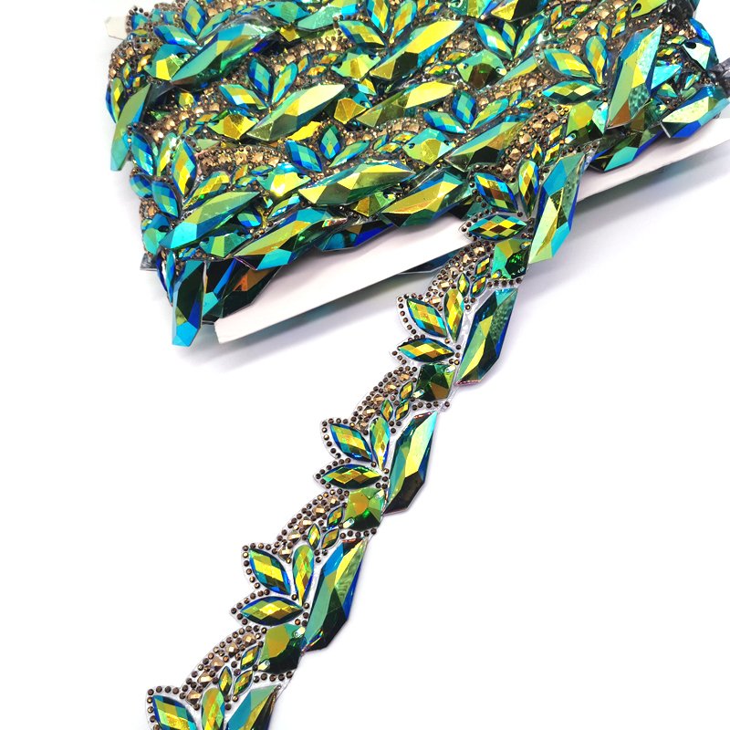 2024 Notting Hill Carnival In-Stock Costumes & Accessories Gel Back Iridescent Resin Stone Rhinestone Appliques Trimmings