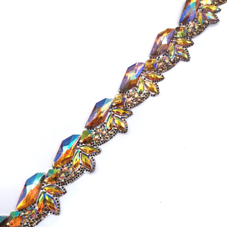 2024 Notting Hill Carnival In-Stock Costumes & Accessories Gel Back Iridescent Resin Stone Rhinestone Appliques Trimmings