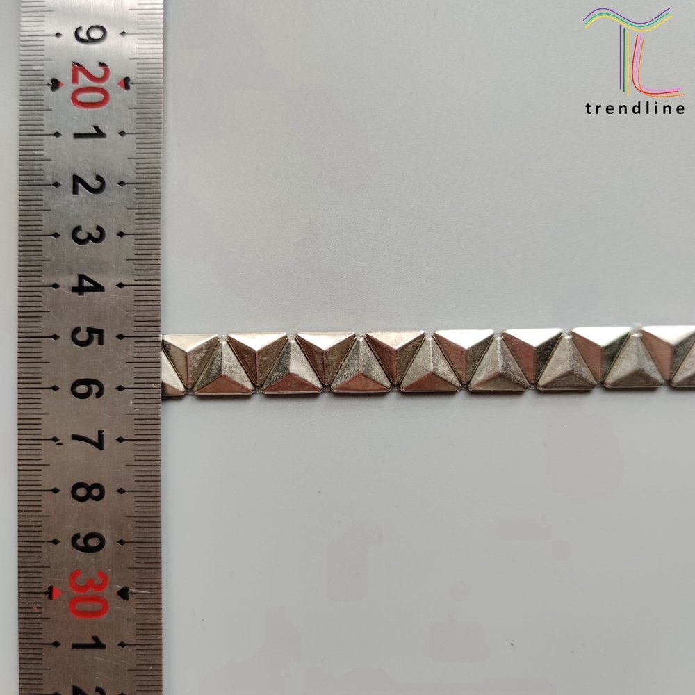 Rivet stud binding tape trimmings ironed on hats