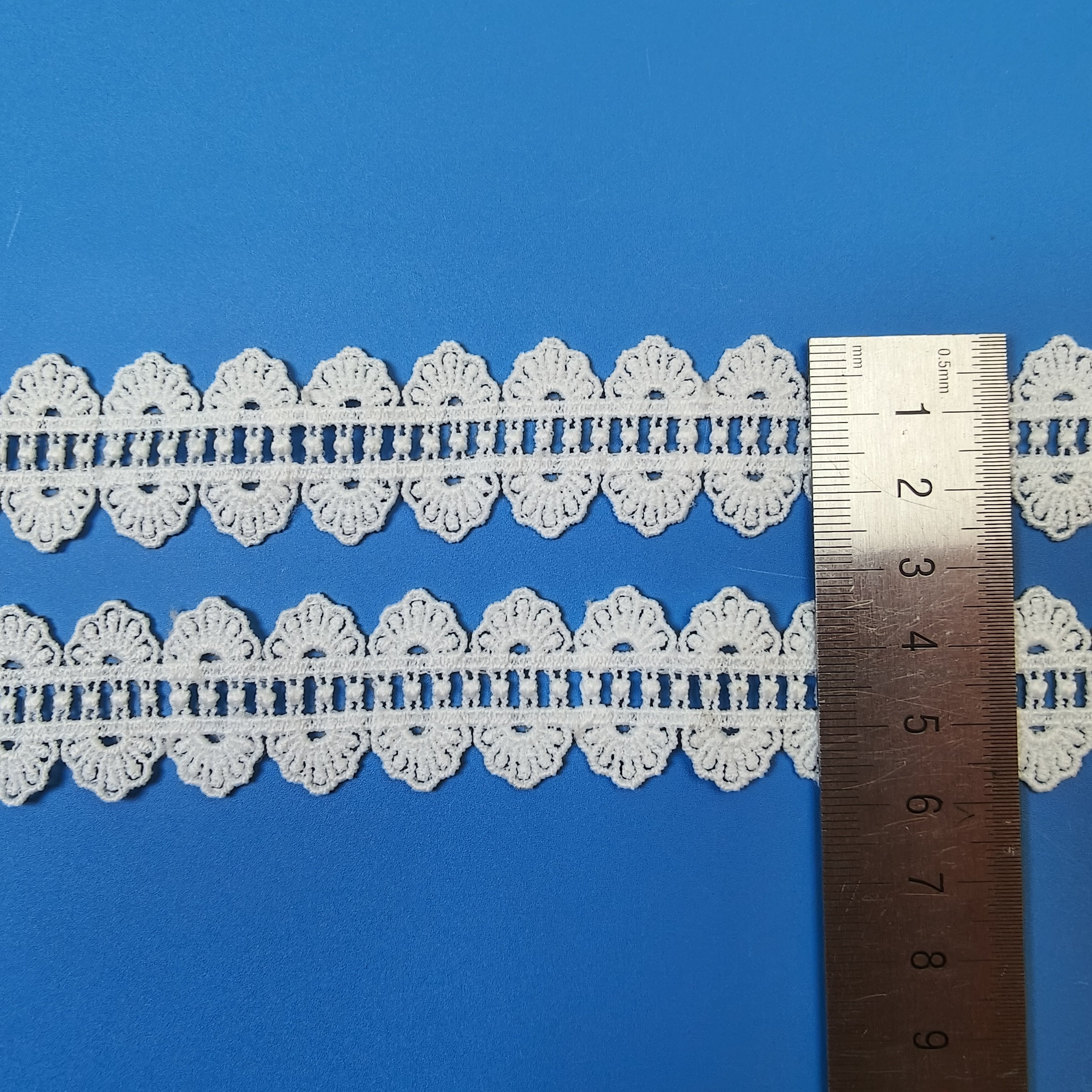 Hot Sale French Flower Trim Border Trimming Water Soluble Lace Trim